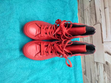 Converse 36 - dámske červené vysoké tenisky, converse,36