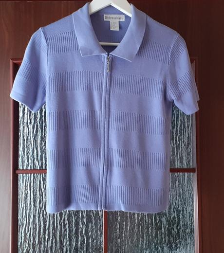 Fialový top na zips, s-m, s