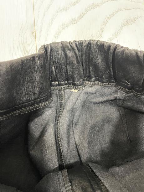 Koženkové nohavice, s