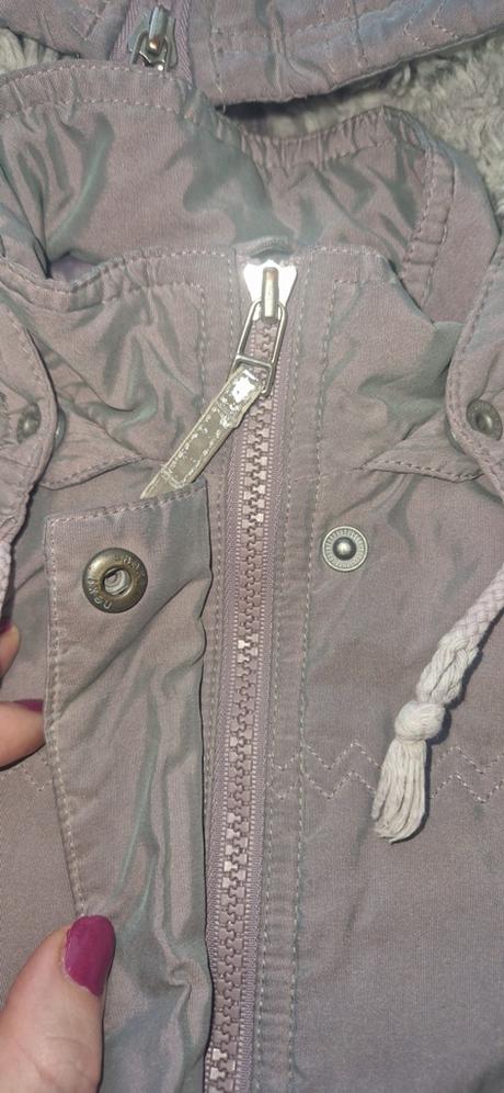 Fialovo - sivá bunda v. 110/116, next,110