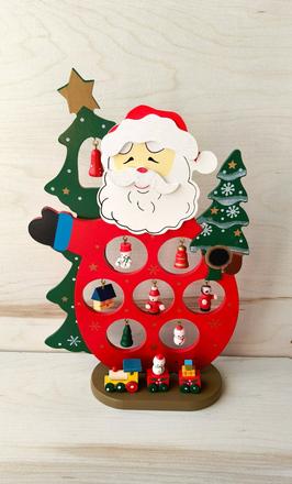 Drevený mikuláš santa claus,