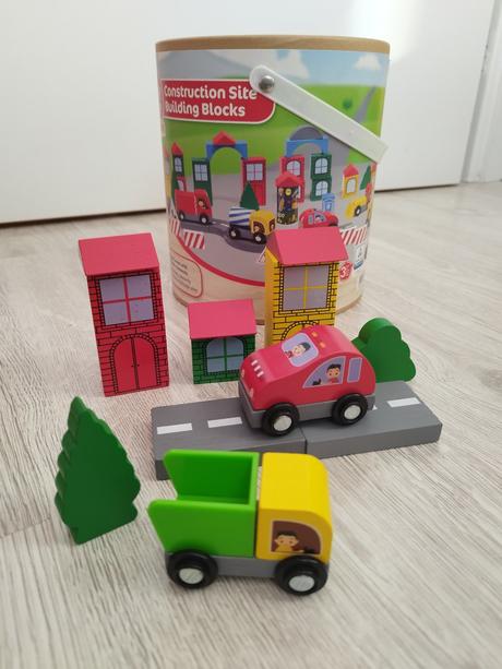 Drevene kocky, mestecko, 