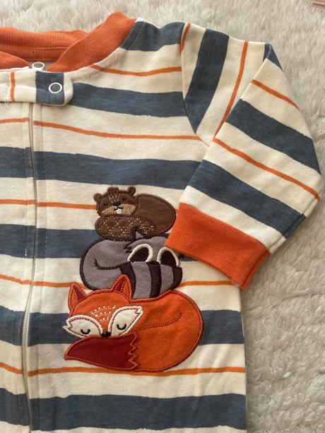 Bavlnene pasikave pyzamo zvieratka, koala baby,68