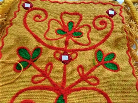 Hippies etno ľanová taška, 