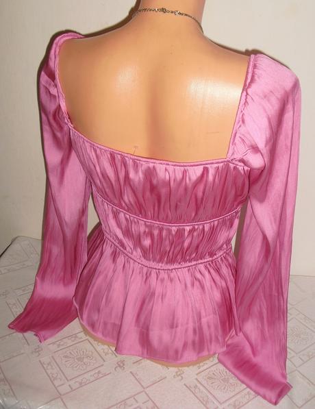 Luxusny satenovy babydoll topik, h&m,xs