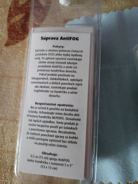 Sprej proti zahmlievaniu, 