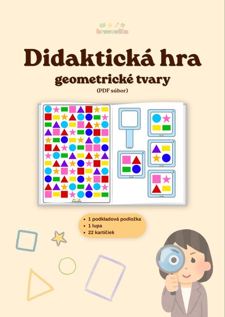 Geometrické tvary - didaktická hra, 