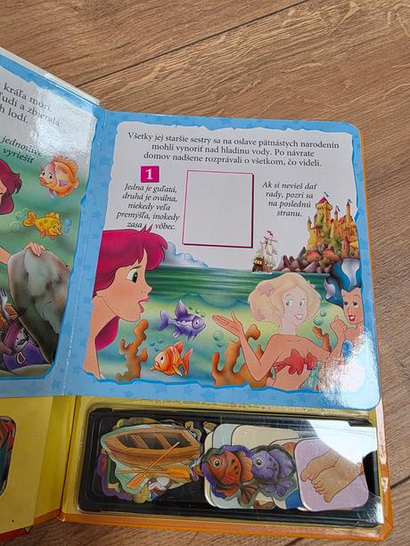 Kniha s magnetkami - malá morská víla, 