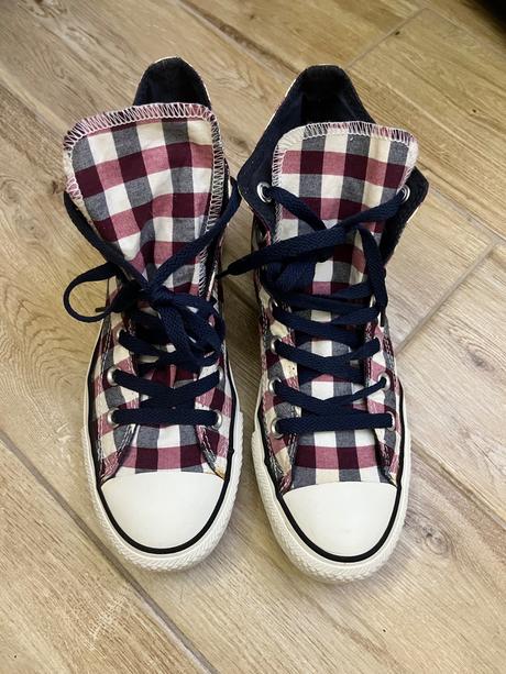 Kockované vysoké tenisky converse, converse,39