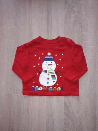 Vianočné tričko so snehuliakom, f&f,62
