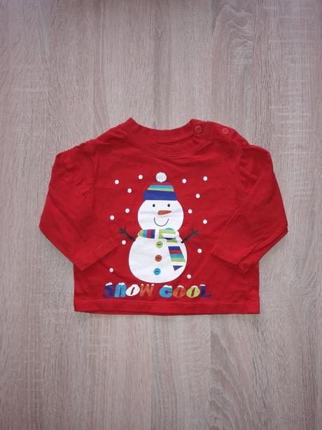 Vianočné tričko so snehuliakom, f&f,62