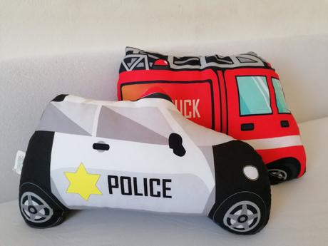 Vankúše hasičské a policajné auto, 