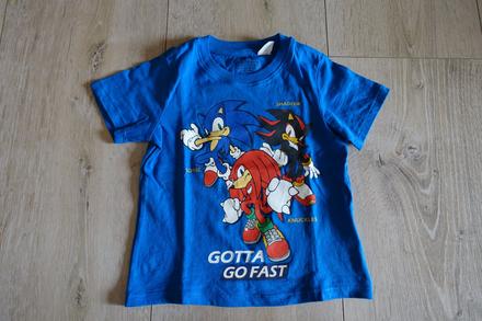 Tričko sonic, h&m,98