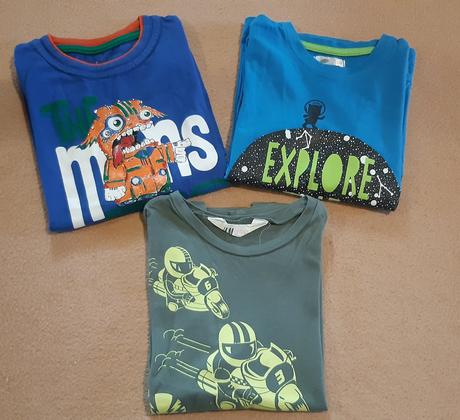 3x tričko dlhý rukáv velk. 110, 110