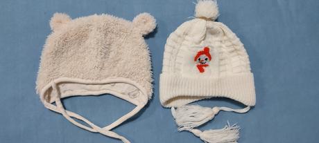 Zimné čiapky pre bábätko neutrálne, h&m,56
