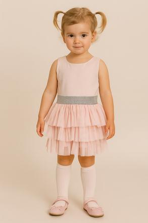 Dievčenská ružová tylová sukňa, 98 / 104
