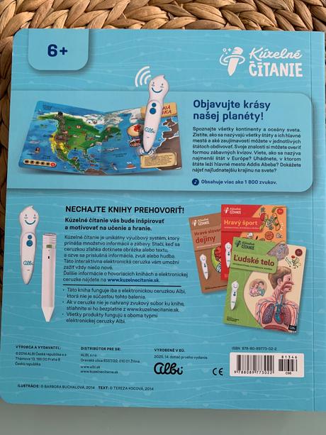 Kúzelné čitanie atlas sveta albi, 