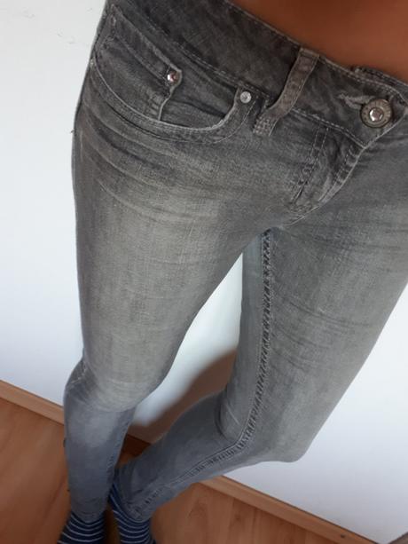 Rifle skinny so zipsami vel m, denim,38