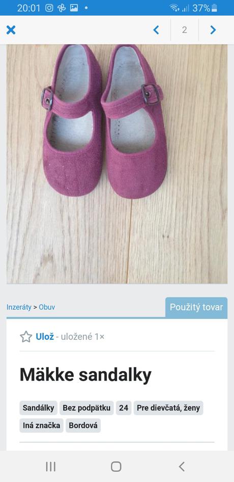 Prechodne topanky, 25