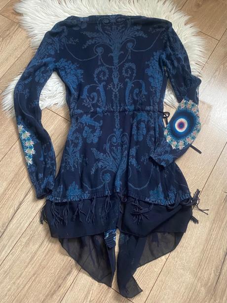 Desigual asymetricky kardigan s/m, desigual,s