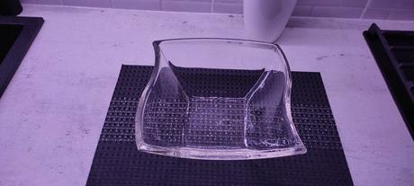 Sklenená misa, dóza, 