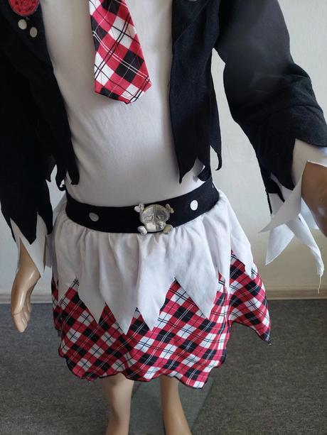 Zombie punkáčka karnevalový kostým veľ.152,