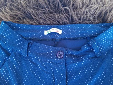 Dámske elegantné bodkované nohavice s, s