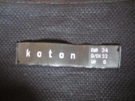 Elegantná čierna sukňa zn. koton 34 -min. nosená, 34