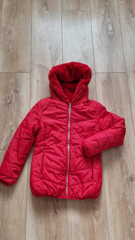 Zimná obojstranná bunda veľ. 128cm., 128