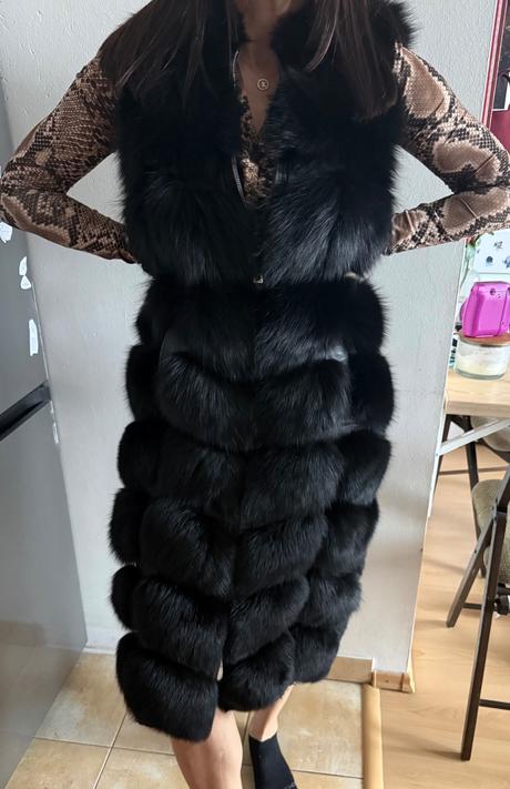 Vesta s pravej líšky a koze 110 cm s, s