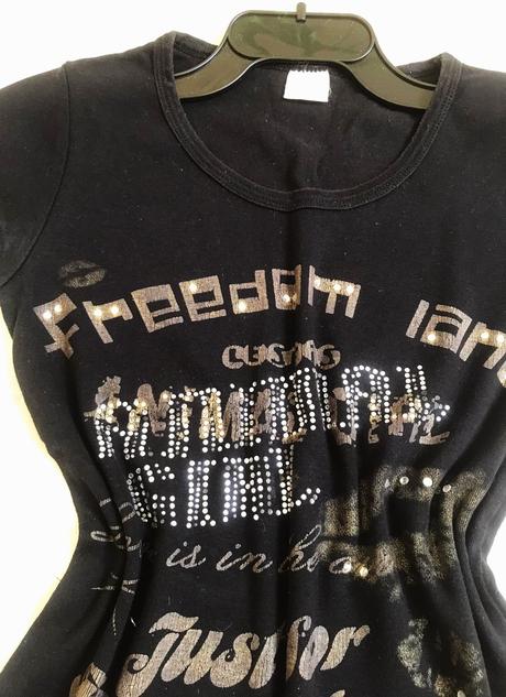 Tričko s trbliet.kamienkami, m