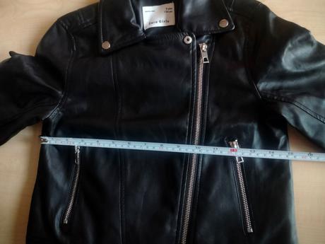 Štýlová koženková bundička, zara,134