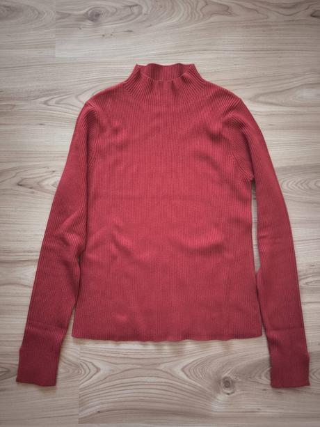 Pulover v terakota odtieni, h&m,s