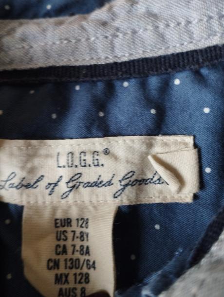 Košeľa s dlhým rukávom h&m, h&m,128