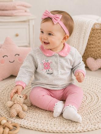 Dievčenské tričko s dlhým rukávom sweet girl, 56 / 62