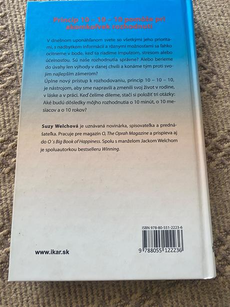 10 minút, 10 mesiacov, 10 rokov suzy welchová,