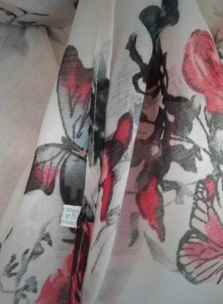 Šatka, ružovo- fialová, 