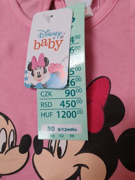 B951 tričko, mickey, baby,80