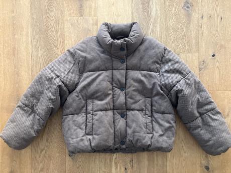 Hneda kockovana bunda zara, zara,152