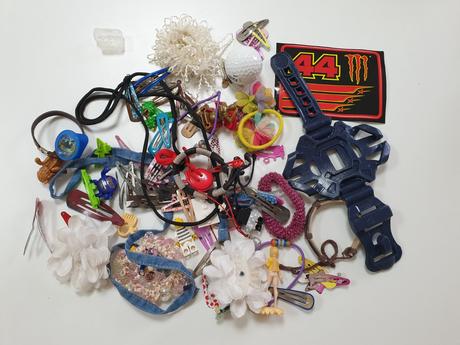 Gumičky, sponky, mix,