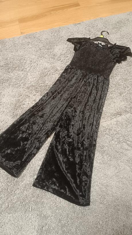 Čierny zamatovy overal lindex 122 novy, lindex,122