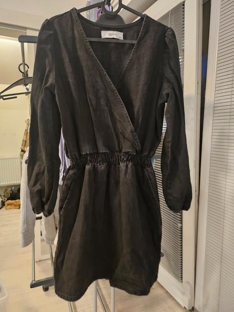 Denim šaty s výstrihom, reserved,38