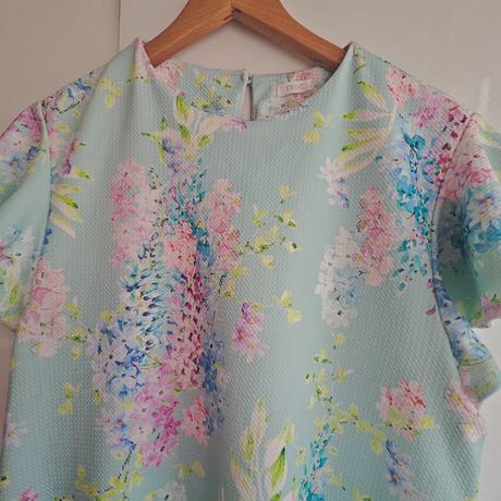 Mentolové kvetinové šaty next, next,164