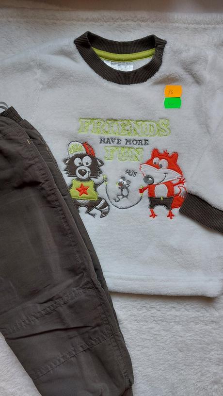 Teplá súprava - otepľovačky + mikina, ergee,86