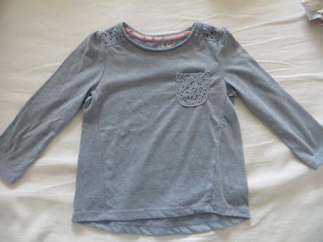 Bledomodrá bavlnená blúzka, f&f,98