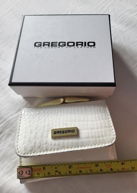 Biela kožená peňaženka, gregorio