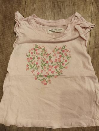 Kvetinkove tricko pre dievcatko, fox & bunny,86