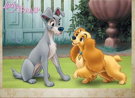 Banner lady a tramp - oslava, 