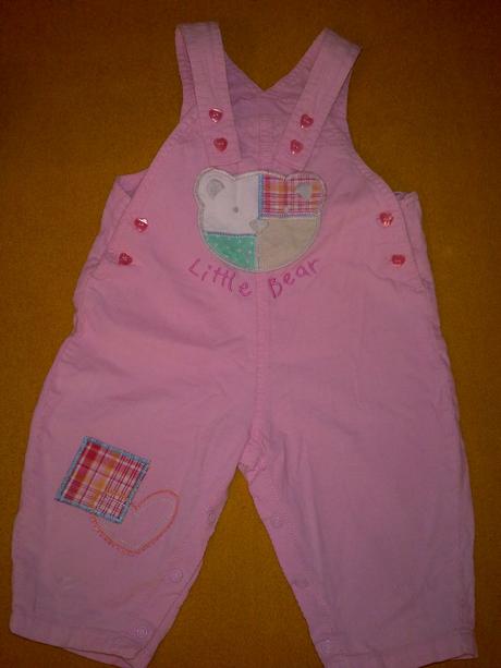 Menžestrové nohavice na tráky ružovej farby(6-9m), 74