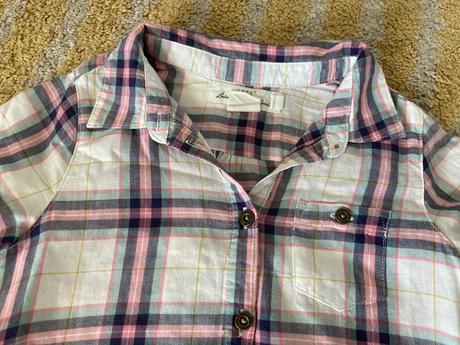 Košelové šaty s opaskom, h&m,122